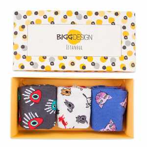 BIGGDESIGN PATTERNED WOMEN'S SOCKS SET