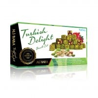 Grated Pistachio Coated Turkish Delight with Pomegranate Flavour & Double Pistachio