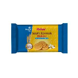 Oat Biscuits With Vanilla Cream